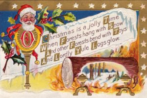 postcard, Paper, Poster, Advertising, Vintage, Retro, Antique, Christmas