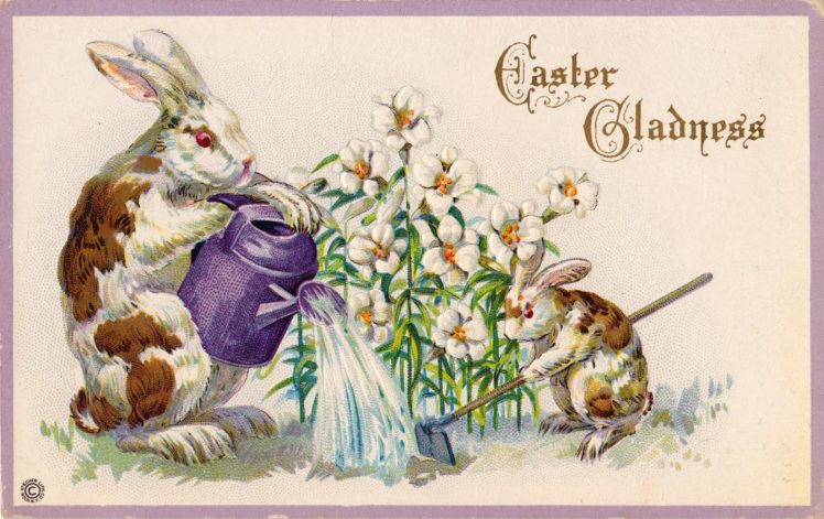 postcard, Paper, Poster, Advertising, Vintage, Retro, Antique, Easter HD Wallpaper Desktop Background