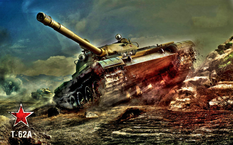 world, Of, Tanks, Tanks, T 62aa, Hdr, Games, Military HD Wallpaper Desktop Background