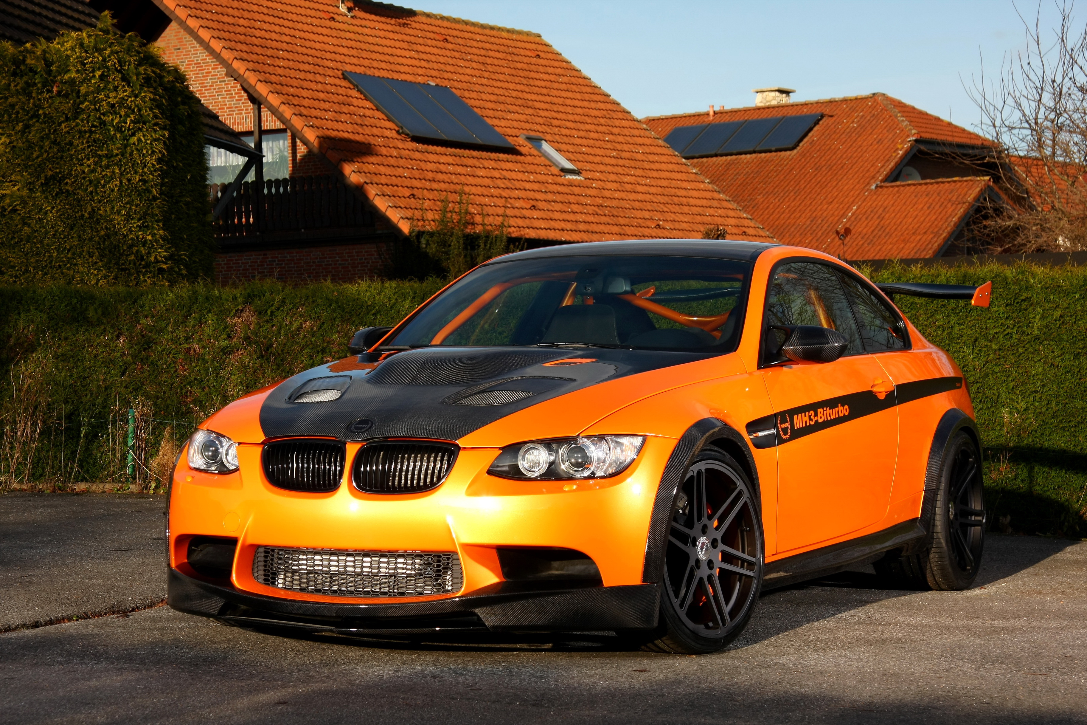 bmw, 2011, Manhart, Mh3, V8, Rs, Clubsport, M3, E92, Orange, Front, Cars Wallpaper