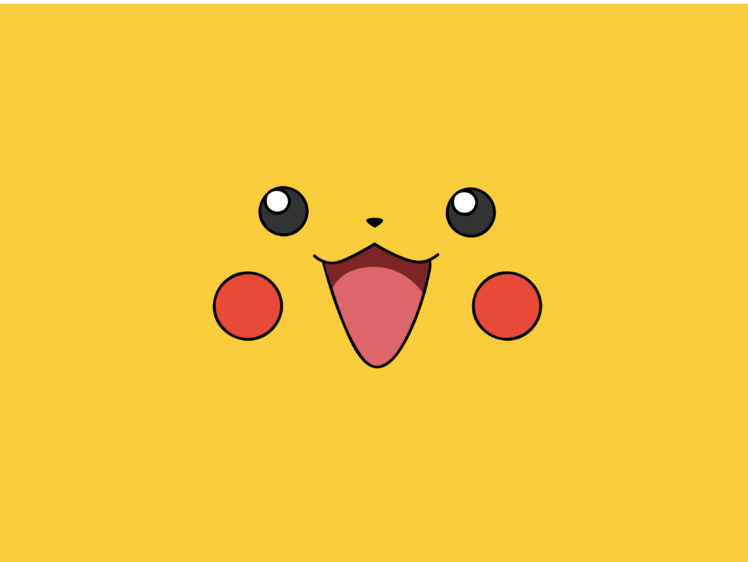 pokemon, Video, Games, Yellow, Pikachu, Faces, Simple HD Wallpaper Desktop Background
