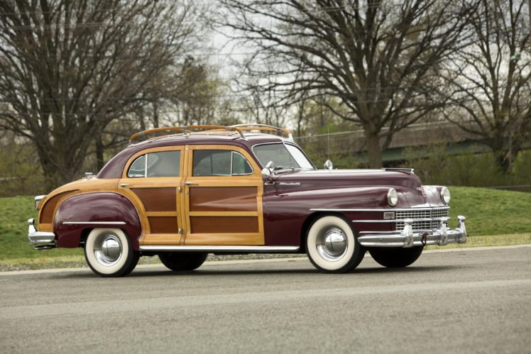 1948, Chrysler, Windsor, Town, And, Country, Sedan, Classic, Cars HD Wallpaper Desktop Background