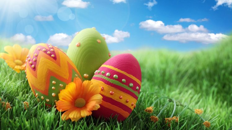 huevos, Pascua, Pintados HD Wallpaper Desktop Background