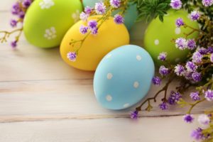 huevos, Pascua, Flores