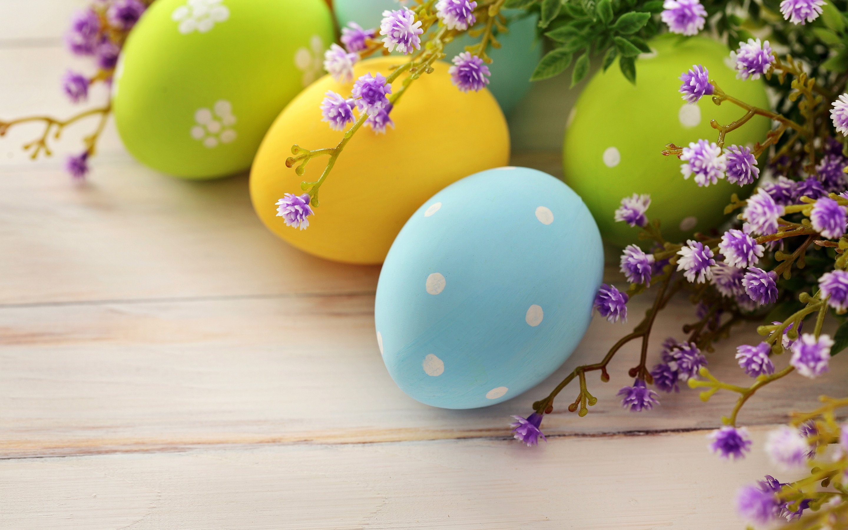 huevos, Pascua, Flores Wallpaper