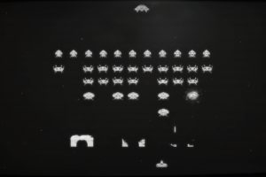 black, White, Classic, Space, Invaders