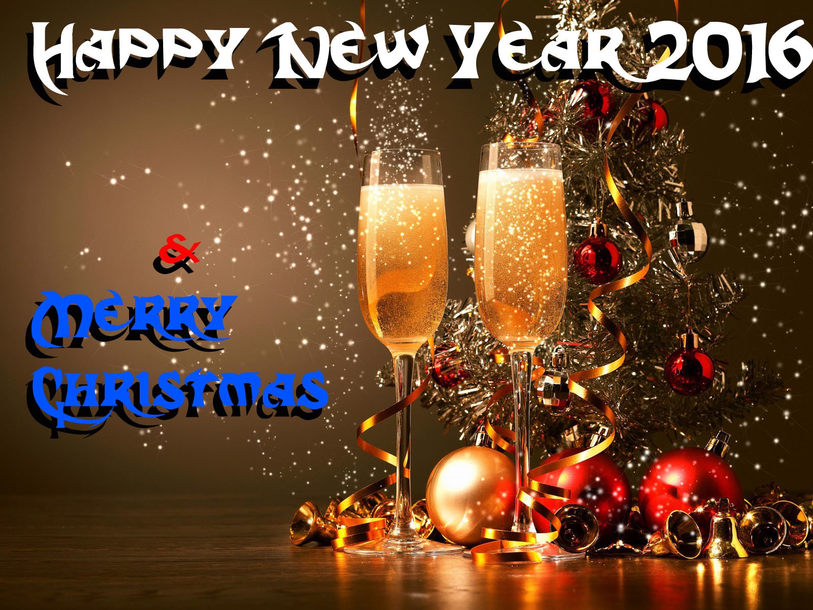 2016, New, Year, Holiday, Seasonal, Christmas Wallpaper