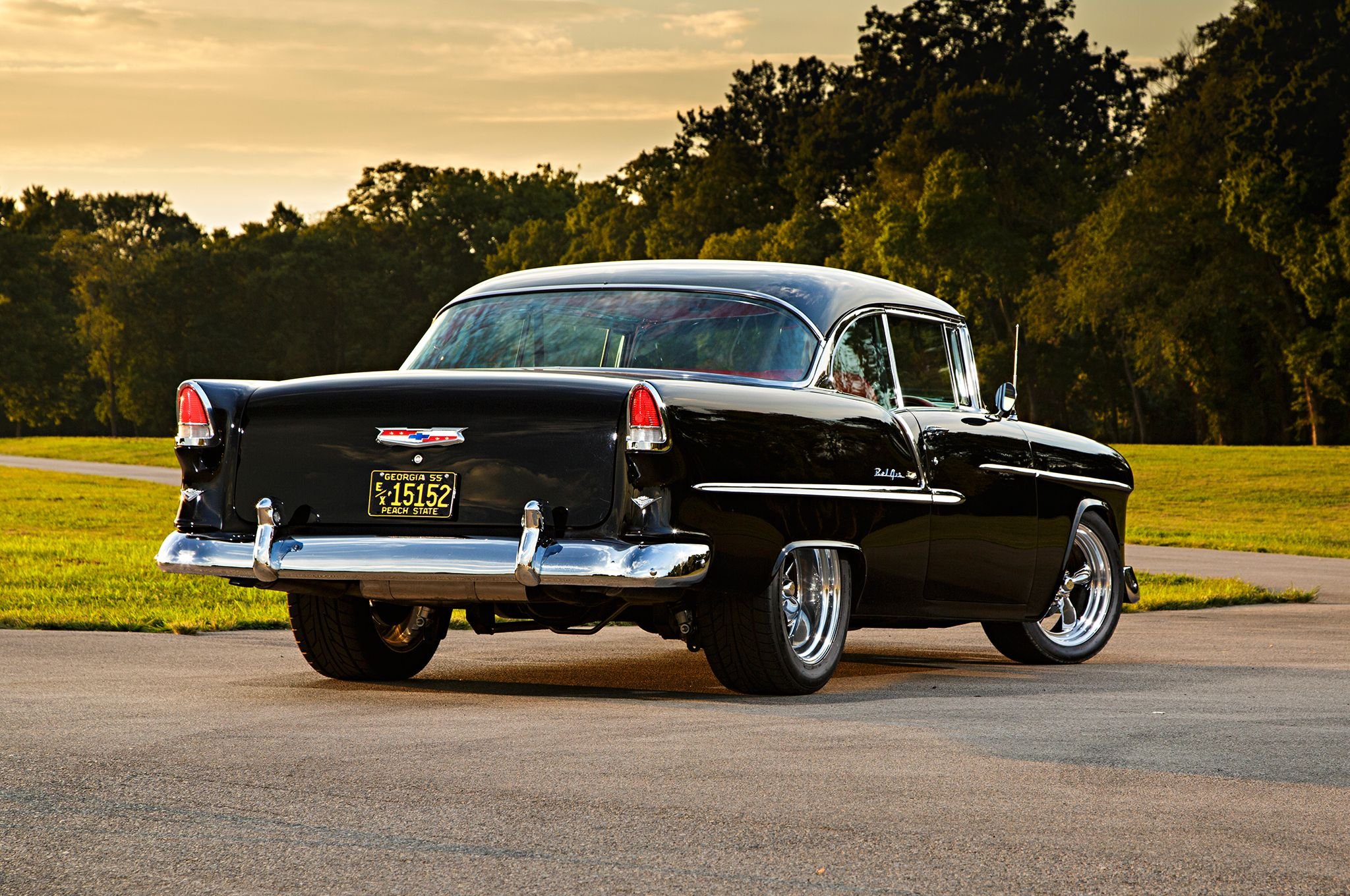 1955, Chevrolet, Bel, Air, Custom, Hot, Rod, Rods, Retro