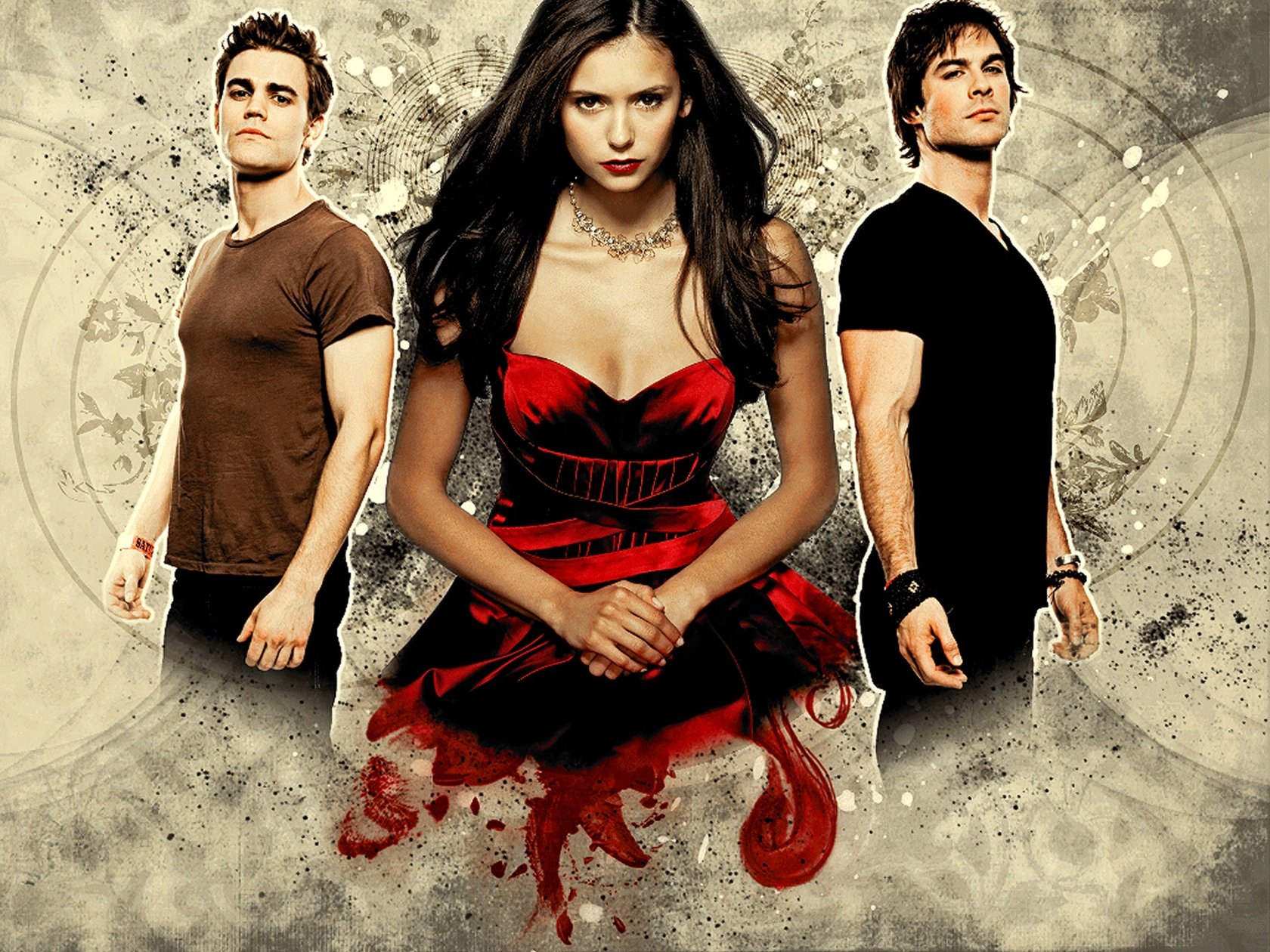 vampire, Diaries, Drama, Fantasy, Drama, Horror, Series, Romance, Poster Wallpaper