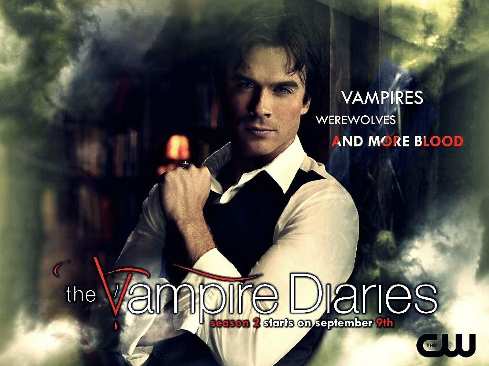 vampire, Diaries, Drama, Fantasy, Drama, Horror, Series, Romance, Poster Wallpaper