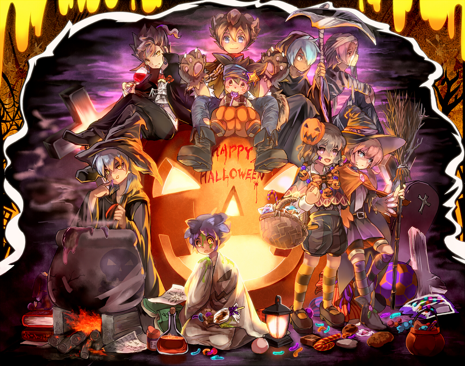 inazuma, Eleven, Go, Halloween Wallpaper