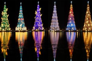 brazil, Rio, De, Janeiro, Christmas, Tree, Fairy, Lights, Night, Rodrigo, De, Freitas, Lagoon, Cities