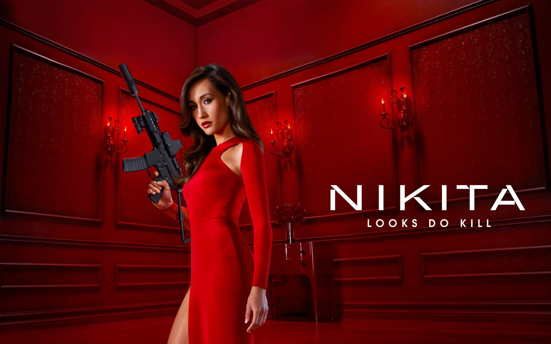 nikita, Looks, Do, Kill, Serie, Tv, Americana Wallpaper