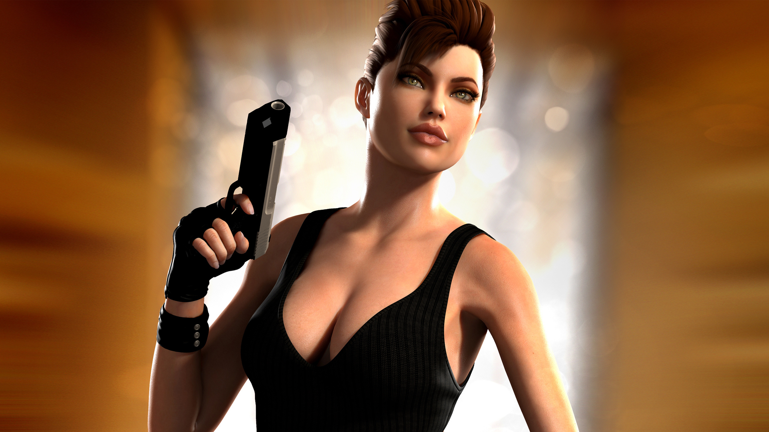 tomb, Raider, Lara, Croft, Weapon, Weapons, Gun, Guns, Girl, Girls, Women Wallpaper