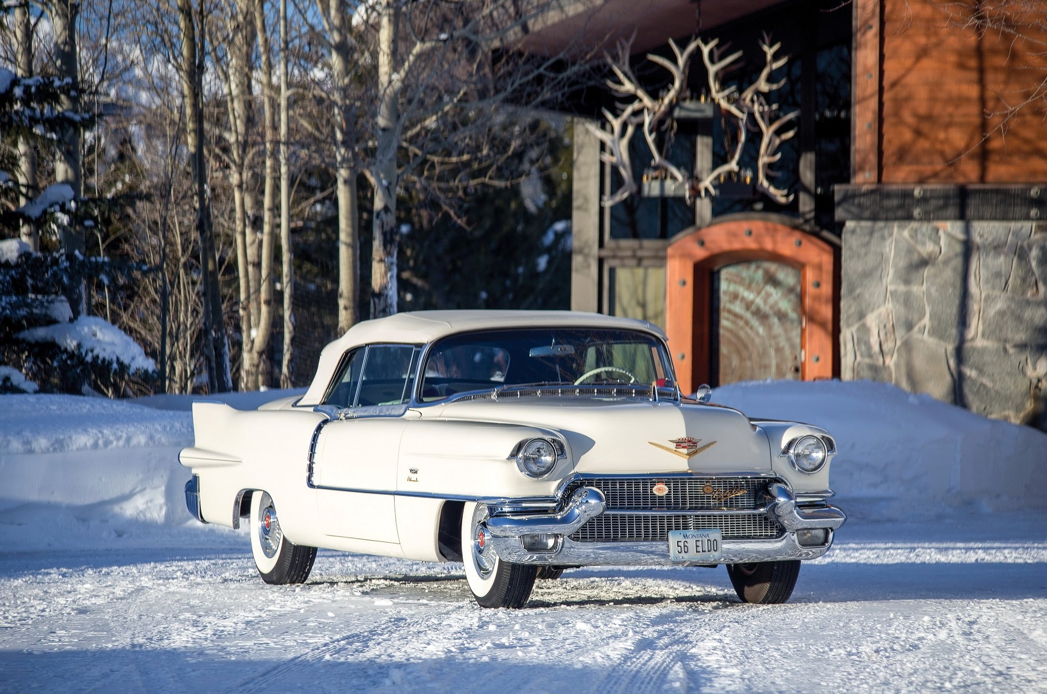 1956, Cadillac, Eldorado, Biarritz, Cars, Convertible, Classic Wallpaper