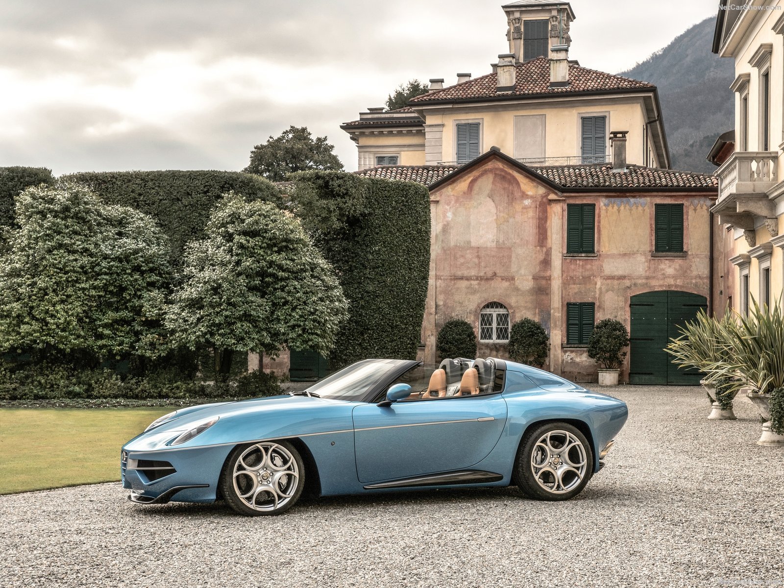 alfa, Romeo, Disco, Volante, Spyder, Touring, Cars, Blue, 2016 Wallpaper