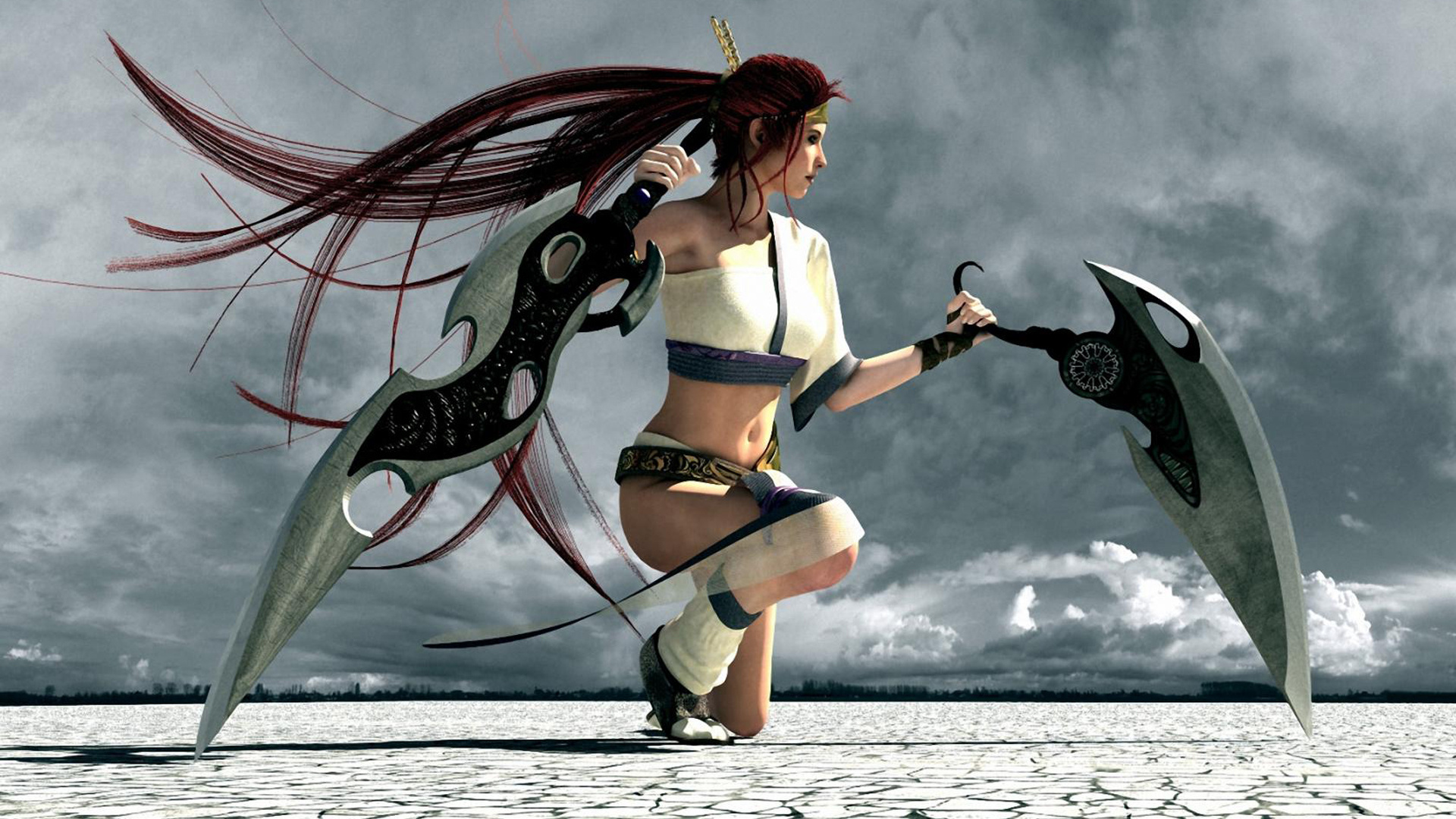 Heavenly Sword Game Women Girl Girls Weapon Weapons Swords Wallpapers Hd Desktop And