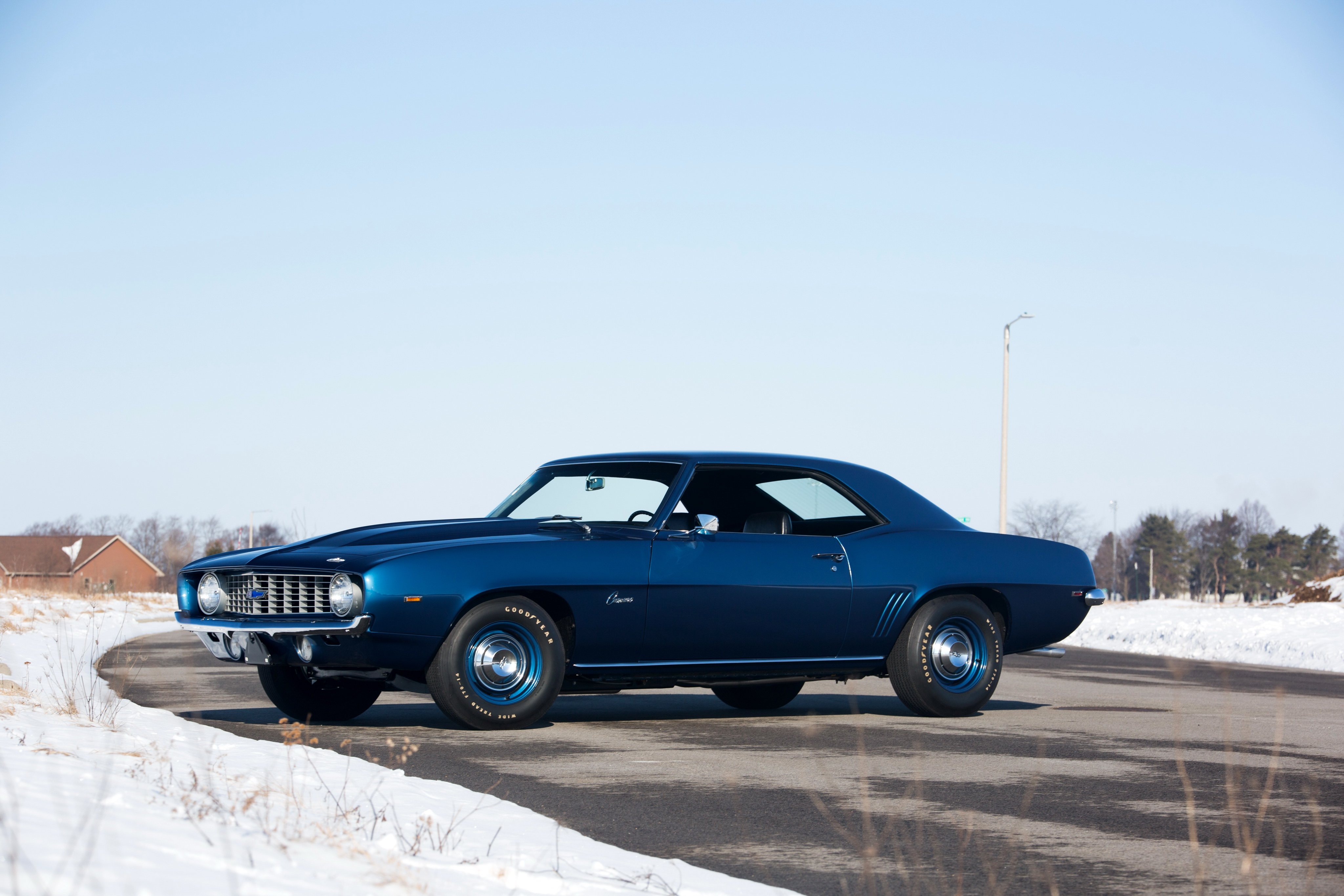 1969, Chevrolet, Camaro, Chevy, Chevrolet, Zl 1, Copo, Dusk, Blue, Cars, Classic Wallpaper