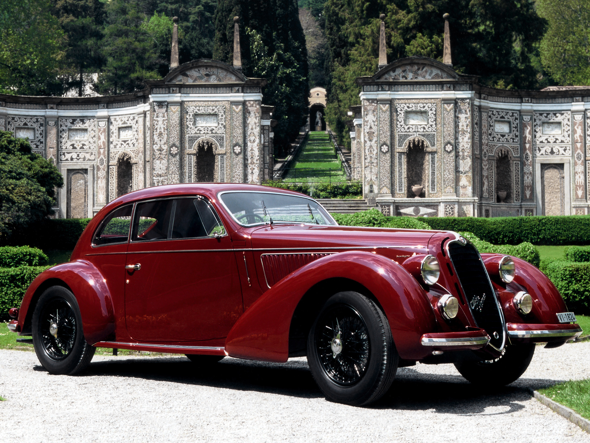 1939, Alfa, Romeo, 6 c, 2300b, Mille, Miglia, Retro Wallpaper