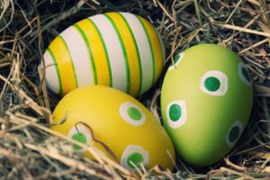 nido, Huevos, Pascua, Colores