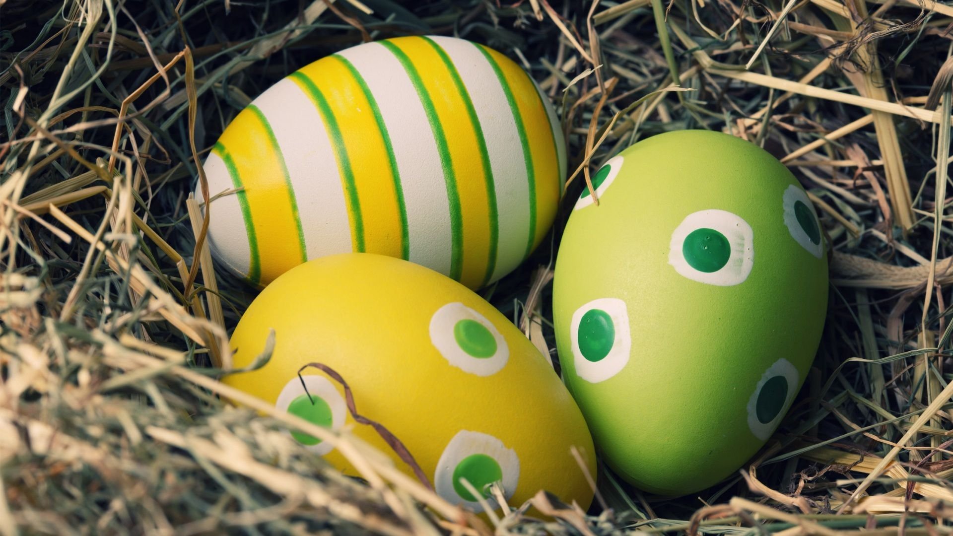 nido, Huevos, Pascua, Colores Wallpaper