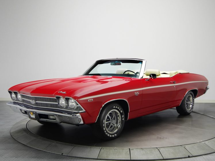 1969, Chevrolet, Chevelle, S s, 396, L34, Convertible, Muscle, Classic HD Wallpaper Desktop Background