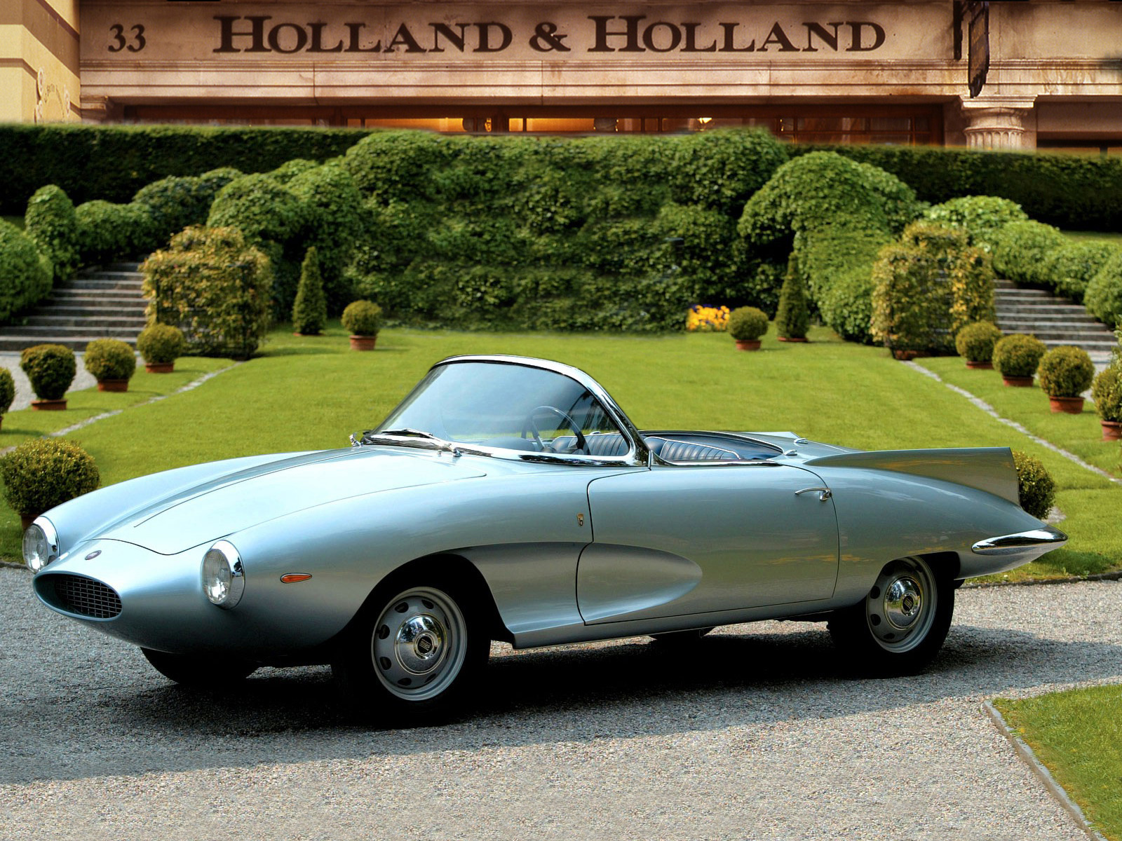 1957, Fiat, 1200, Stanguellini, Spider, Bertone, Retro, Concept Wallpaper