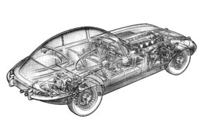 1961, Jaguar, E type, Fixed, Head, Coupe, Classic, Supercar, Supercars, Interior, Engine, Engines