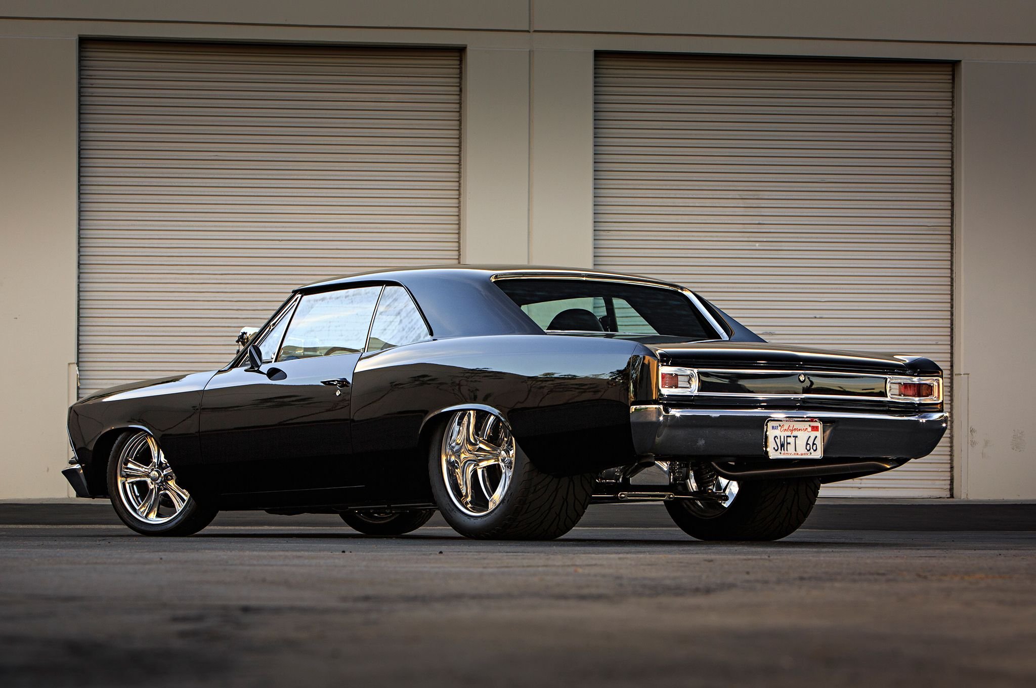 1966, Chevy, Pro, Street, Chevelle, Black, Cars, Modified Wallpaper