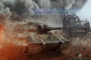 world, Of, Tanks, E 100, Smoke, Games, Military