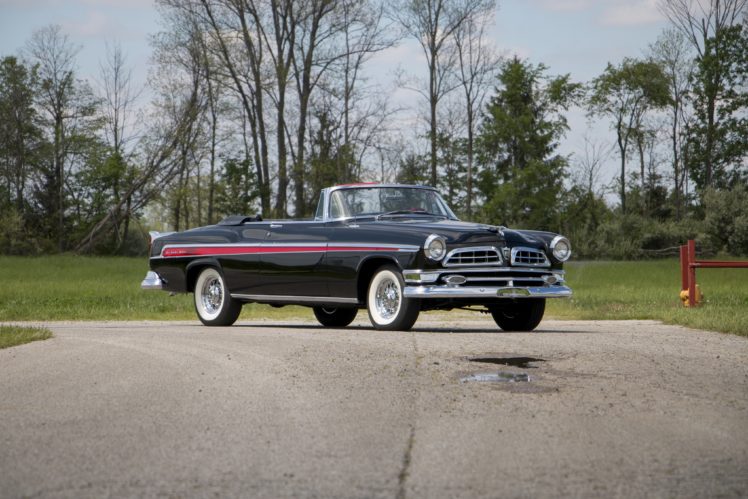 1955, Chrysler, New, Yorker, Deluxe, Convertible, Cars, Black, Classic HD Wallpaper Desktop Background