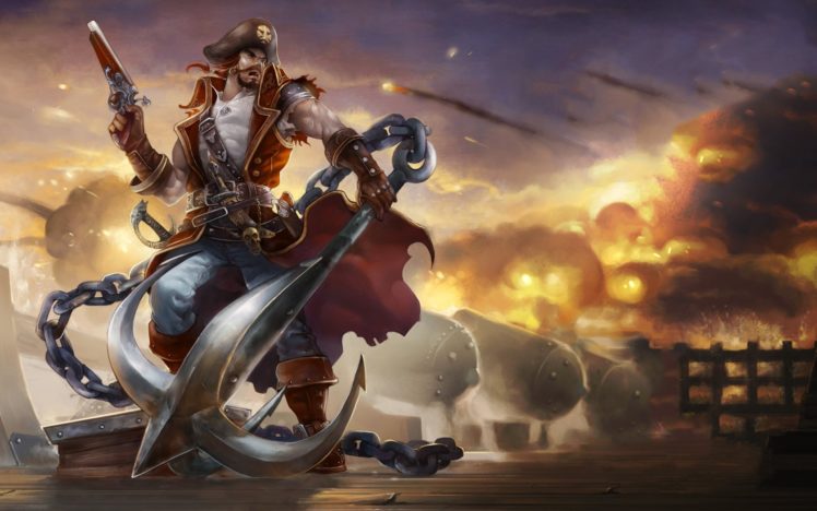 league, Of, Legends, Pirates, Gangplank HD Wallpaper Desktop Background