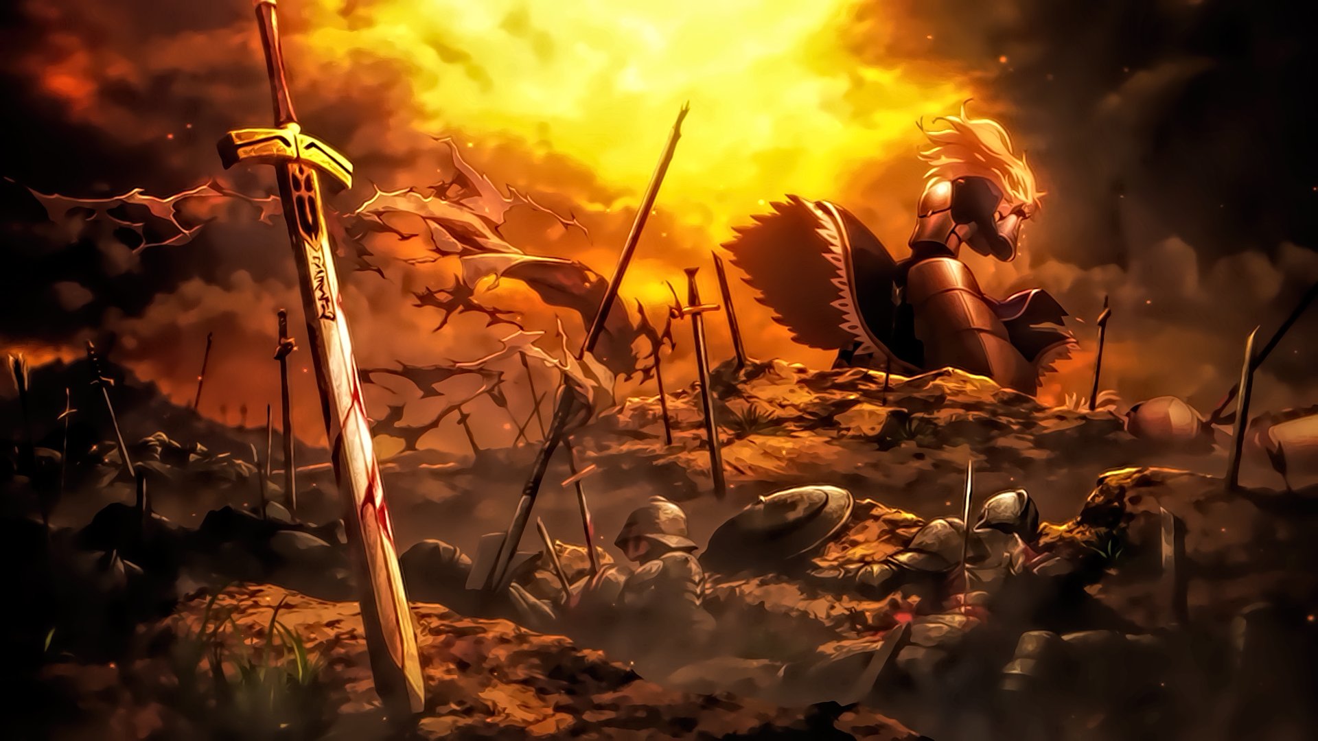 saber, Fate, Stay, Night, Unlimited, Blade, Works, Anime Wallpaper