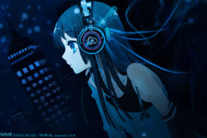k on , Akiyama, Mio, Headphones