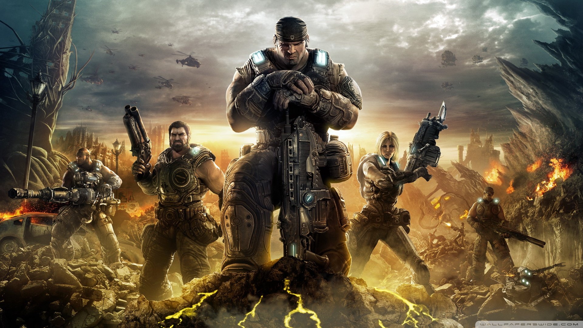 gears, Of, War, 12 wallpaper 1920x1080 Wallpapers HD / Desktop and