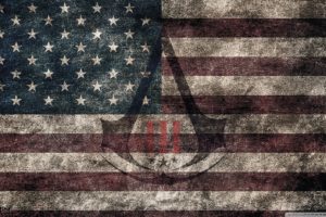 assassins, Creed, Iii, American, Eroded, Flag wallpaper 1920x1080