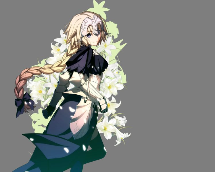 Fate Stay Night Armor Blonde Hair Braids Fate Apocrypha Flowers Jeanne Dand039arc Fate Apocrypha Long Hair Takeuchi Takashi Transparent Vector Wallpapers Hd Desktop And Mobile Backgrounds