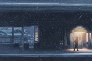 5, Centimeters, Per, Second, The, Train, Station, Snow, Japan