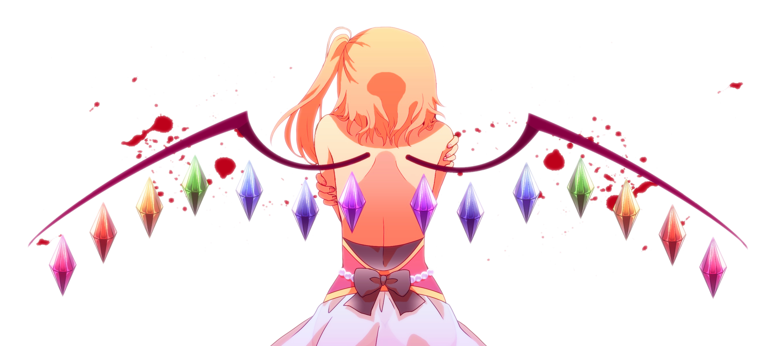 touhou, Flandre, Scarlet, Multi, Dual Wallpaper