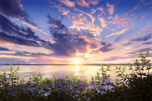 original, Clouds, Landscape, Original, Saki, Scenic, Sky, Sunset, Water