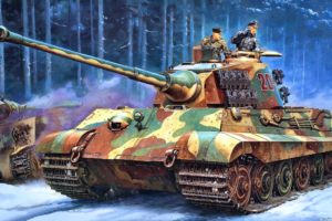art, Road, Forest, Land, Panzerkampfwagen, Tank, Military