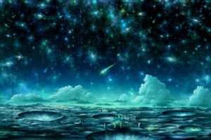 original, Animal, Clouds, Kazami, Ehoh, Night, Original, Scenic, Sky, Space, Stars