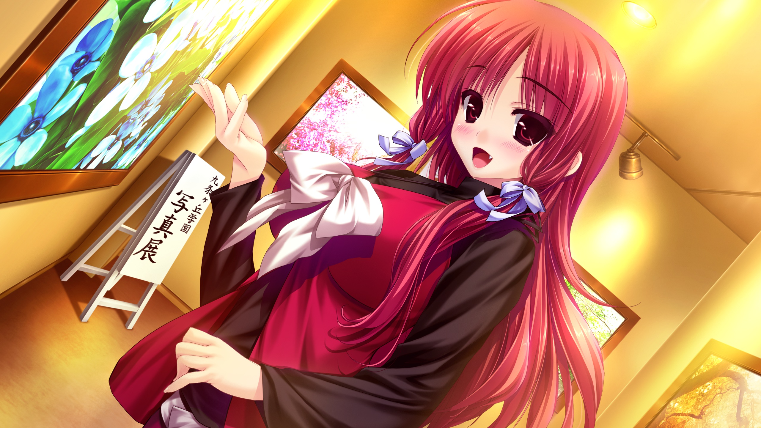prism, Recollection, Clochette, Fang, Game, Cg, Long, Hair, Prism, Recollection, Red, Hair, Renjou, Sayaka, Shintaro Wallpaper