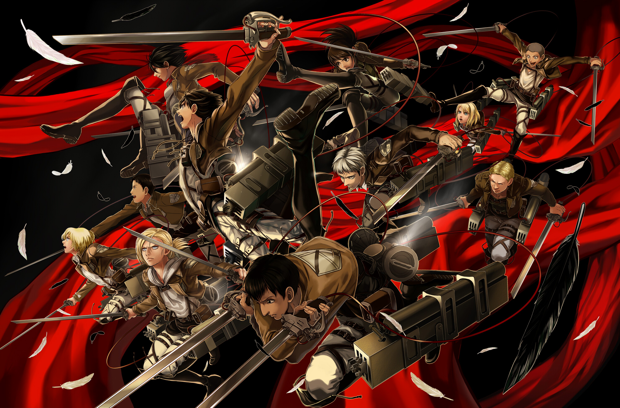 shingeki, No, Kyojin, 104th, Trainees, Squad Wallpaper