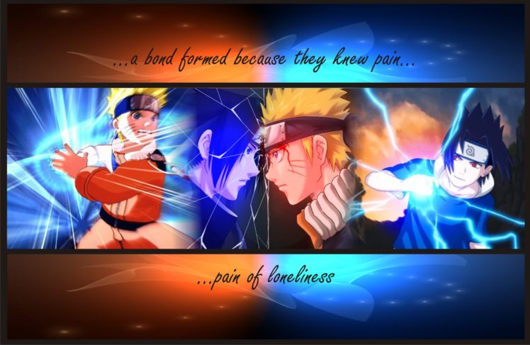 naruto, Uchiha, Sasuke, Uzumaki, Bonds, Rivals, Friends, Loneliness HD Wallpaper Desktop Background