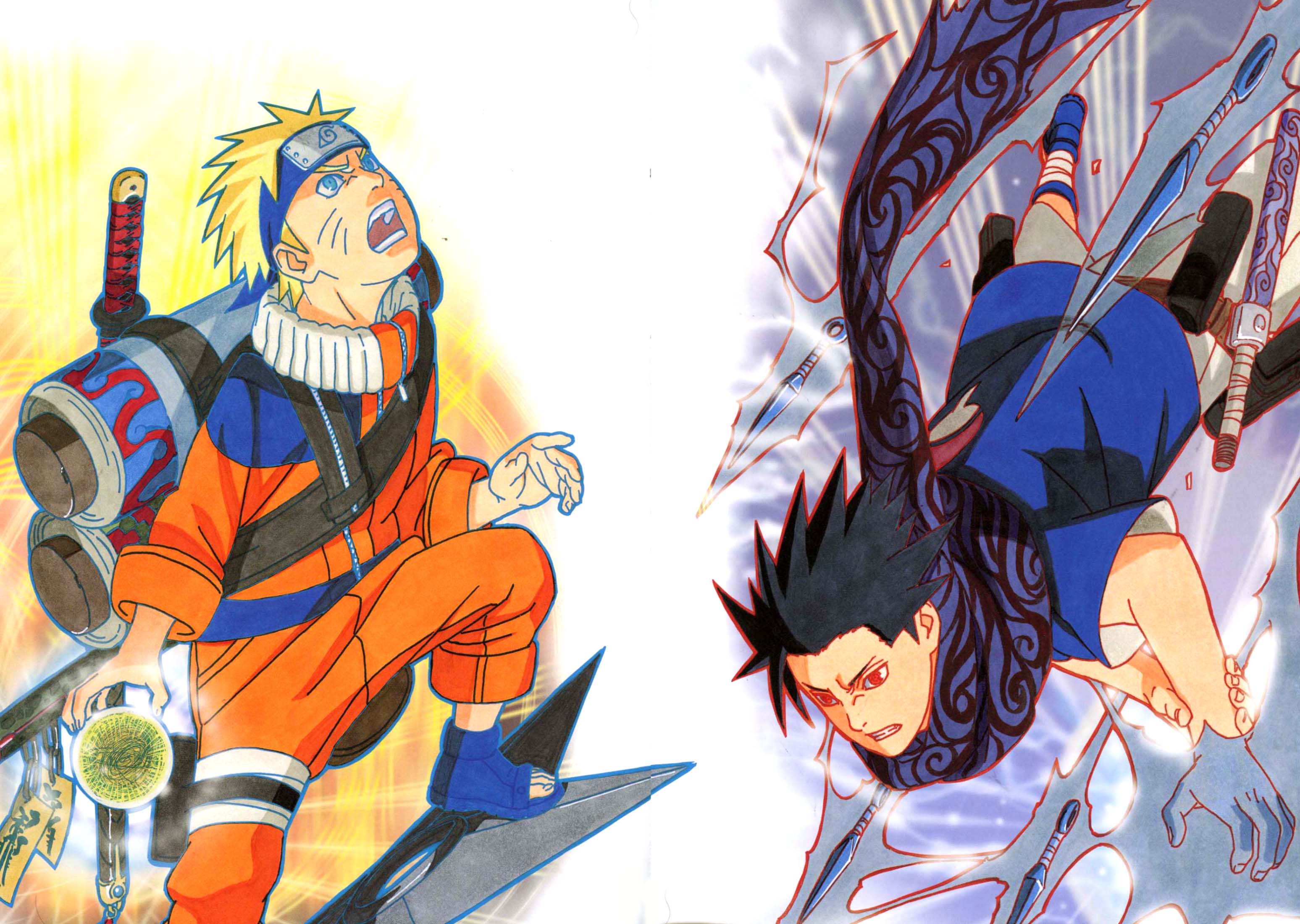 naruto, Uchiha, Sasuke, Uzumaki, Rivals, Friends Wallpaper