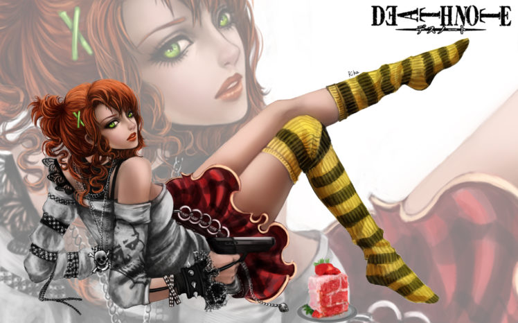 art, Rikamello, Death, Note, Girl, Gun HD Wallpaper Desktop Background