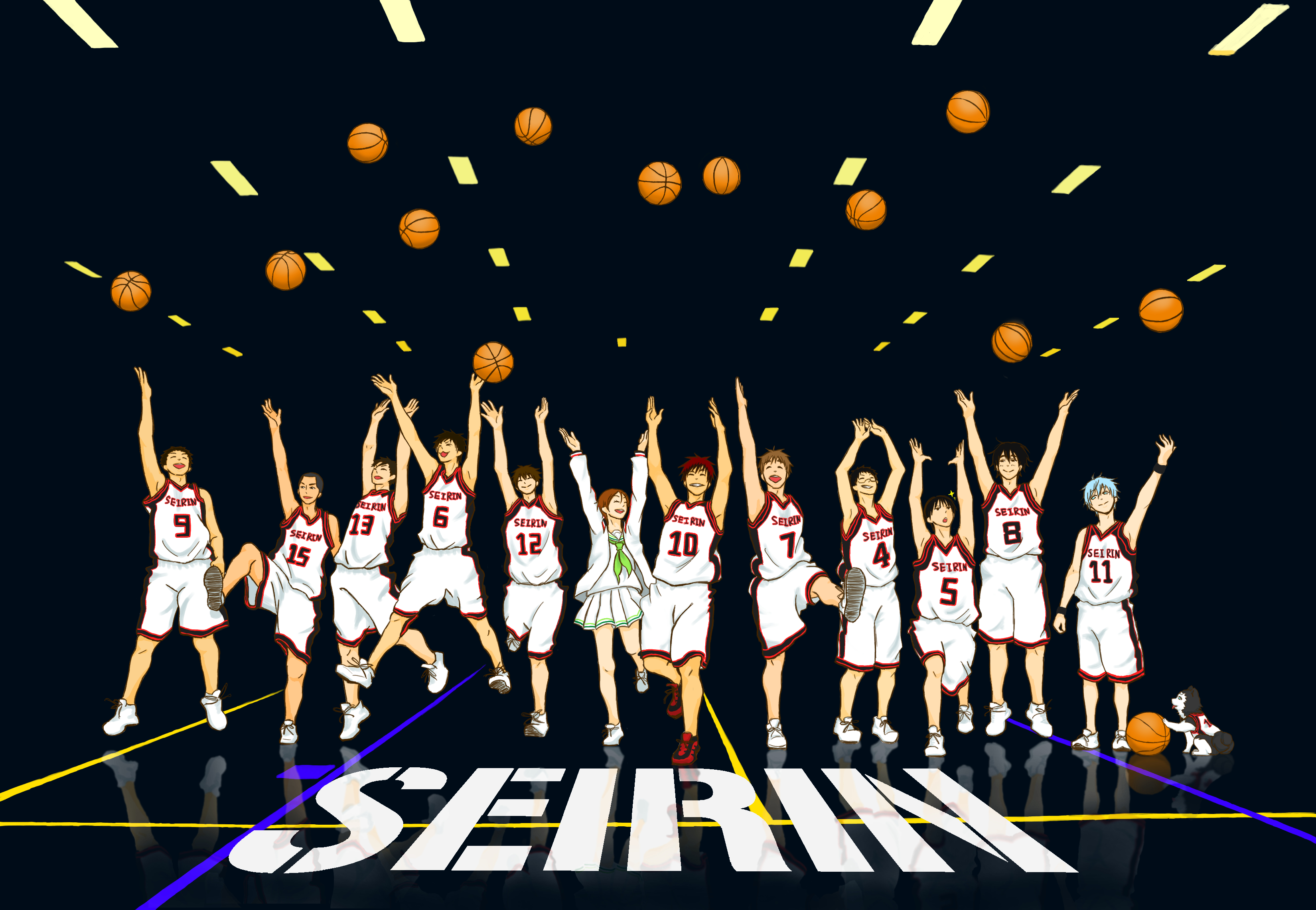 kuroko, No, Basket, Seirin, High Wallpaper