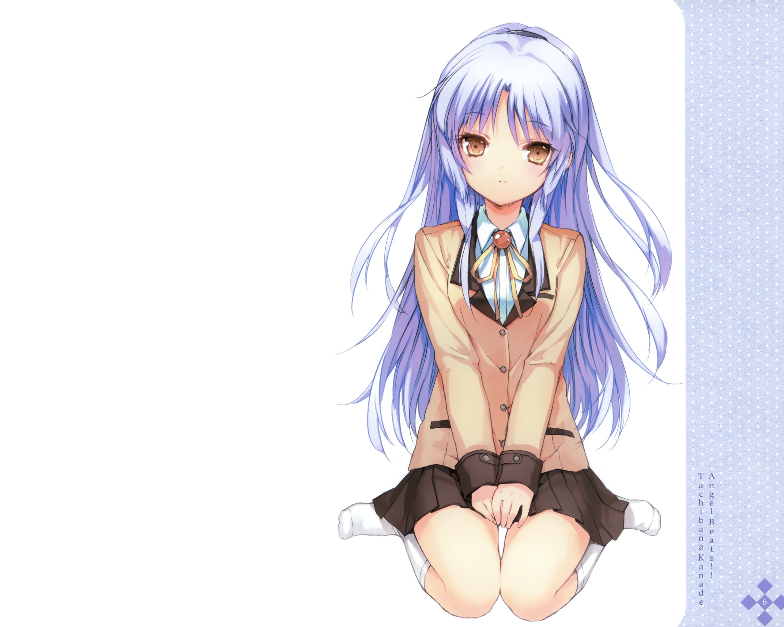 angel, Beats , School, Uniforms, Tachibana, Kanade, Anime, Manga, Anime, Girls Wallpaper