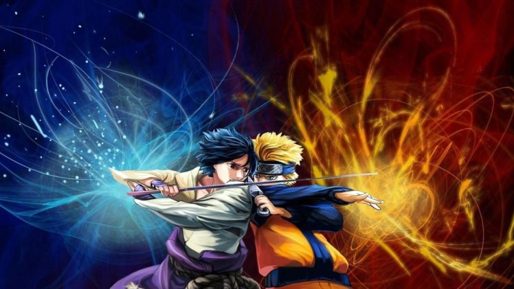 fighting, Uchiha, Sasuke, Naruto , Shippuden, Uzumaki, Naruto HD Wallpaper Desktop Background